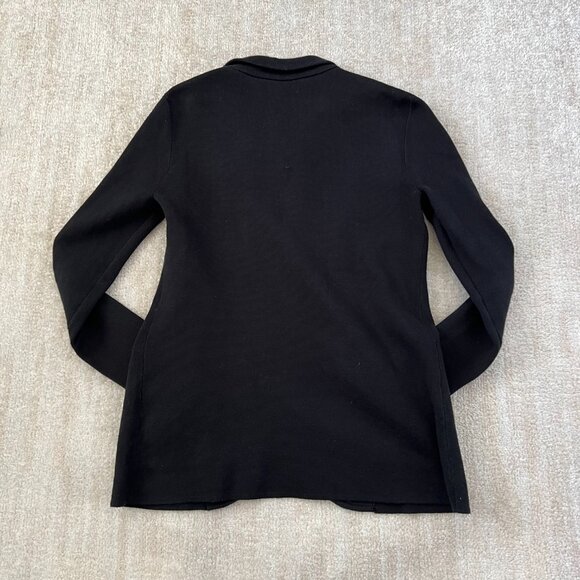 J. Crew Factory Cotton Sweater Blazer Jacket XS Black - Picture 4 of 9